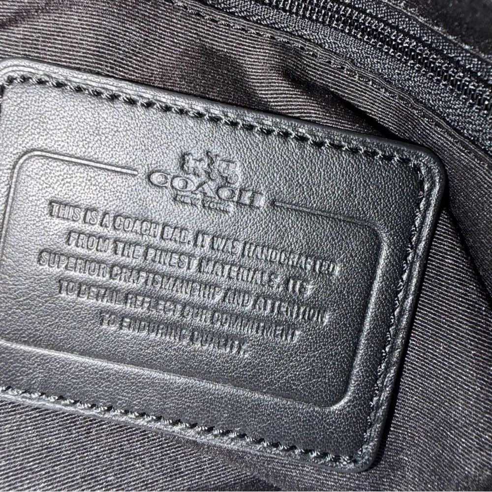 Black Coach Metropolitan Leather Tote f71718 Unisex